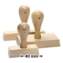 Timbro in legno fino a 40 mm