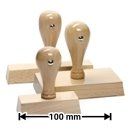 Timbro in legno fino a 100 mm